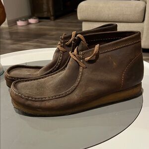 Clarks Dark Brown Wallabee Boots
